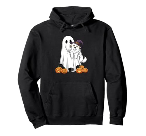 Ghost Great Pyrenees Kürbis Halloween Kinder Herren Damen Pullover Hoodie von Great Pyrenees Lovers Halloween Outfits Boy Girl