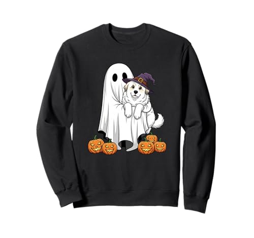 Ghost Great Pyrenees Kürbis Halloween Kinder Herren Damen Sweatshirt Ghost Great Pyrenees Kürbis Halloween Kinder Herren Damen Sweatshirt von Great Pyrenees Lovers Halloween Outfits Boy Girl