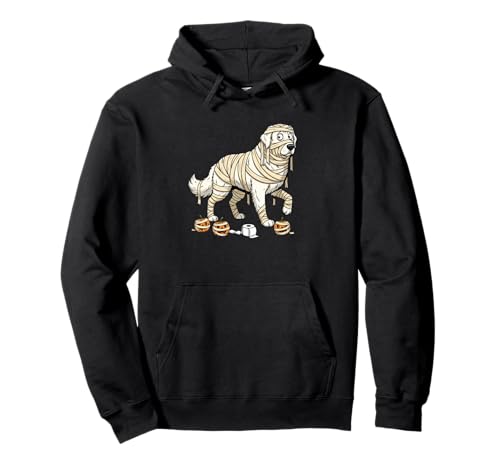 Große Pyrenäen Mama Kürbis Halloween Kinder Herren Damen Pullover Hoodie von Great Pyrenees Lovers Halloween Outfits Boy Girl