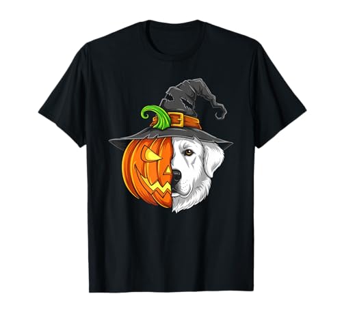 Große Pyrenäen-Kürbislaterne Jack O Halloween Herren Damen T-Shirt von Great Pyrenees Lovers Halloween Pumpkin Outfits
