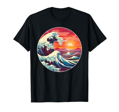 Great Art Aesthetic Tsunami boys Wave off Kanagawa Japanese T-Shirt von Great Wave off Kanagawa Japanese Apparel