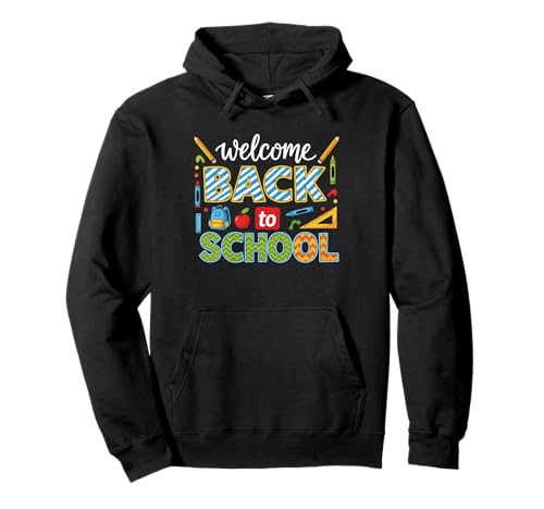 Retro-Welcome Back to School Teacher Appreciation für Jungen und Mädchen Pullover Hoodie von Great Welcome Back to School Teacher Parents Tees