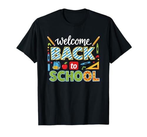 Retro-Welcome Back to School Teacher Appreciation für Jungen und Mädchen T-Shirt von Great Welcome Back to School Teacher Parents Tees