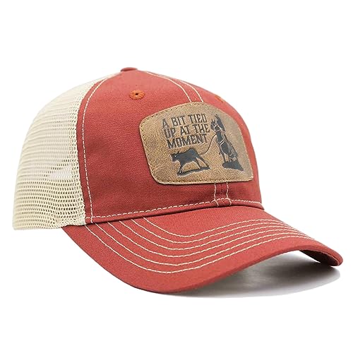 Great Western Retro & Vintage Style Redneck Trucker Caps Unisex für Damen und Herren in vers trendy Style mit coolen Sprüchen (A bit Tied up rot) von Great Western