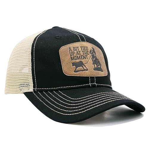 Great Western Retro & Vintage Style Redneck Trucker Caps Unisex für Damen und Herren in vers trendy Style mit coolen Sprüchen (A bit Tied up schwarz) von Great Western