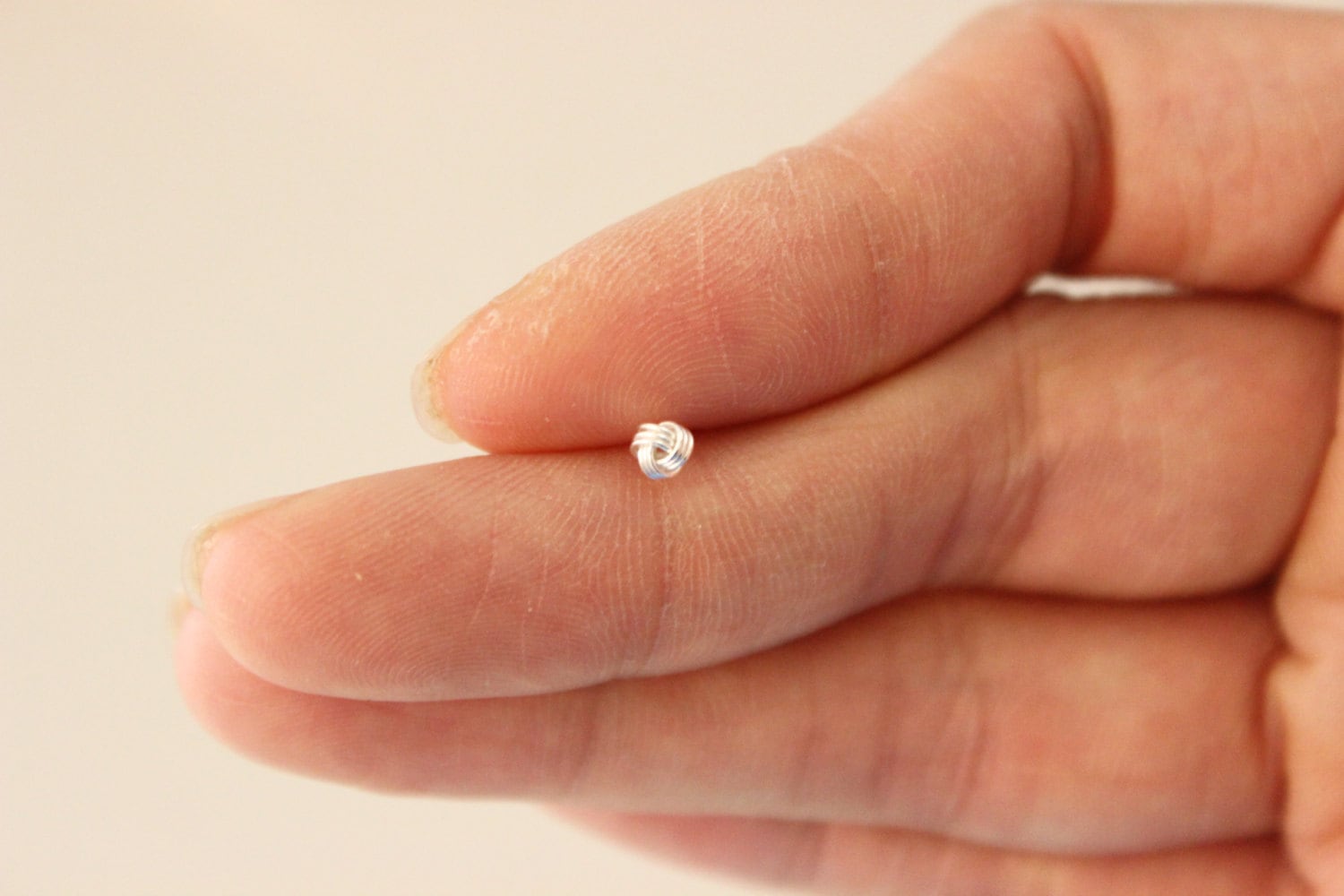 3 Mm Sterling Silber Knoten Ohrstecker, Knorpelohrring, Tragusohrring, Winziger Knorpel, Knorpel Tragus Ohrstecker von GreatJewelry4All