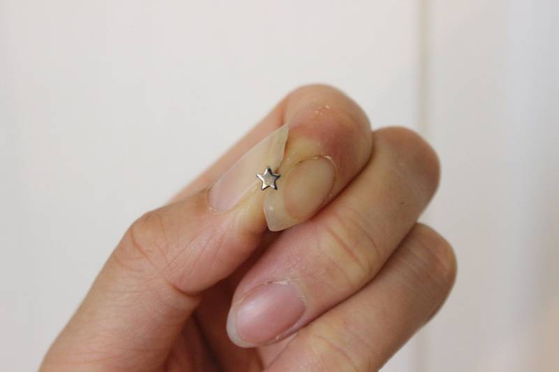 Hübscher Schwarzer Rhodium Stern Knorpel Ohrring, Auch Als Tragus Oder Nasenstecker Erhältlich von GreatJewelry4All