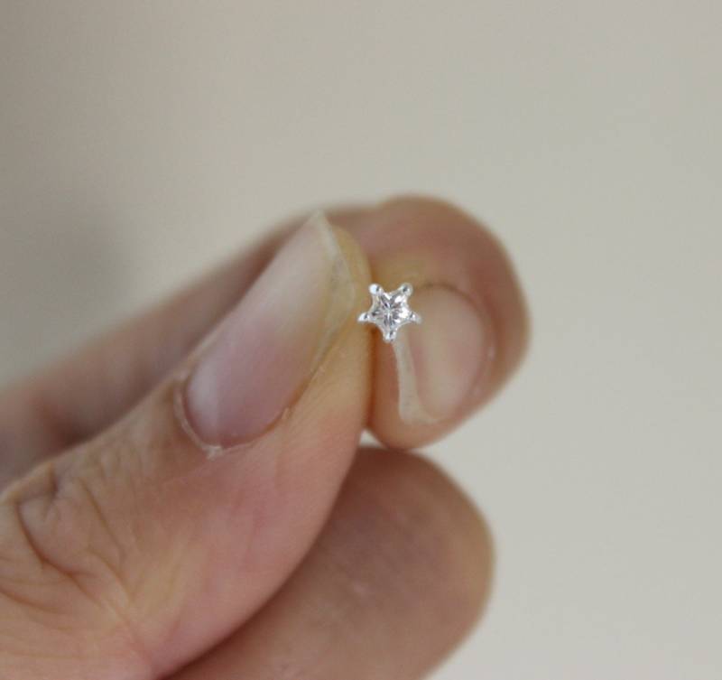 Sterling Silber Cz Stern Ohrstecker, Knorpel, Tragus Kleiner Knorpel von GreatJewelry4All
