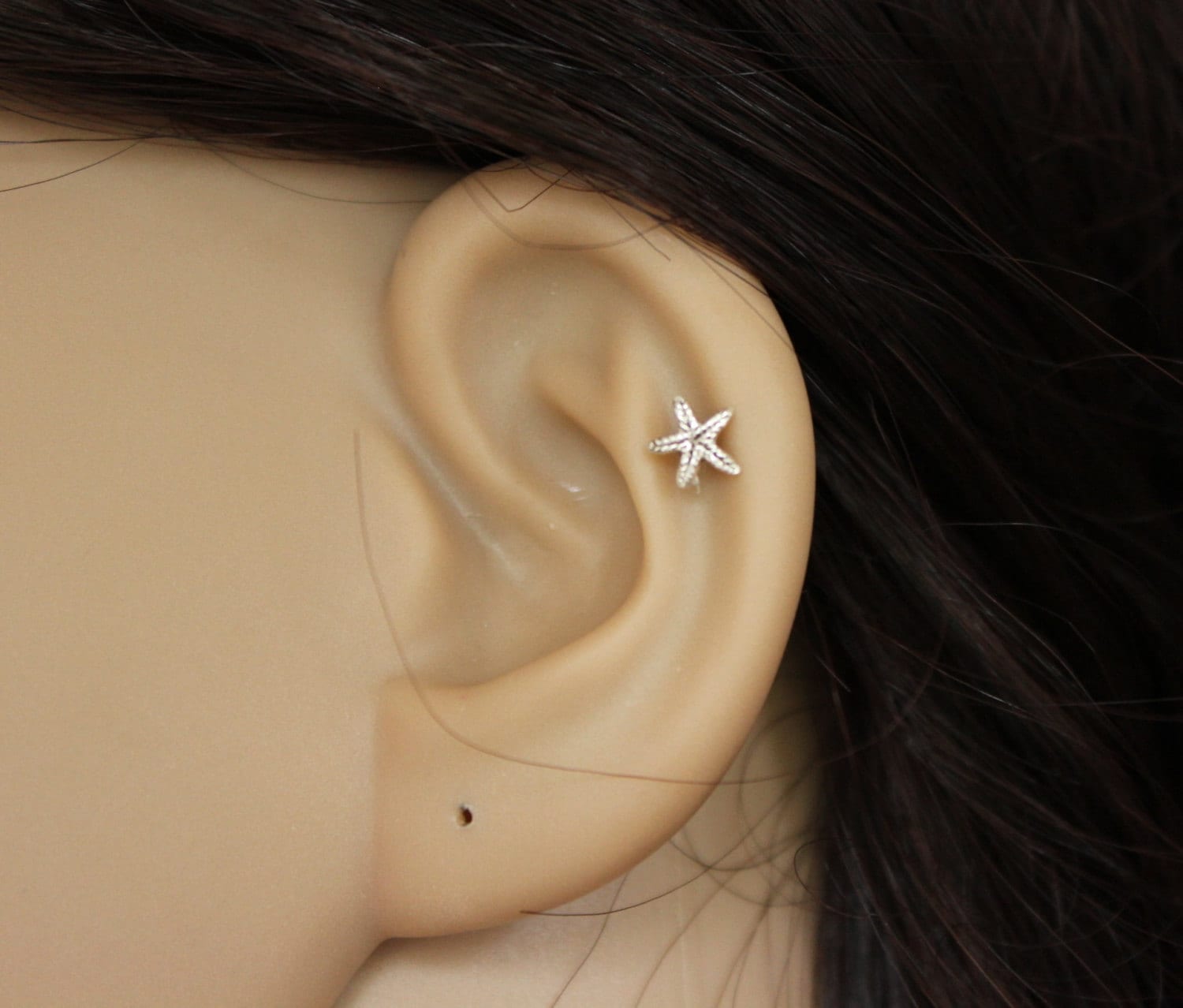 Sterling Silber Seestern Ohrstecker, Stern Knorpel, Tragus Ohrring, Knorpel Ohrstecker von GreatJewelry4All