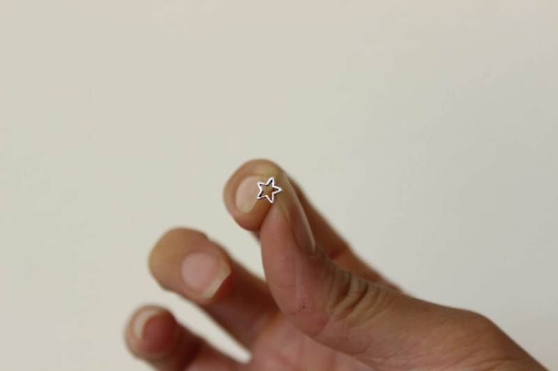 Stern Knorpel Ohrring, Ohrstecker, Tragus, Kleiner Stecker, Nasenring von GreatJewelry4All