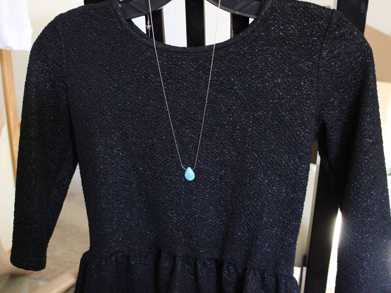 Türkis Halskette, Lange Teardrop Briolette Blaue Layered Casual Boho Halskette von GreatJewelry4All