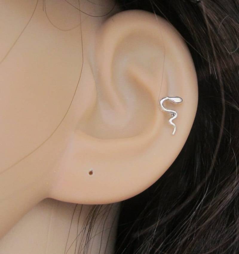 Winzige Schlangen Knorpel Ohrringe, Ohrstecker, Tragus Ohrring, Nasenstecker, Helix Ohrring von GreatJewelry4All