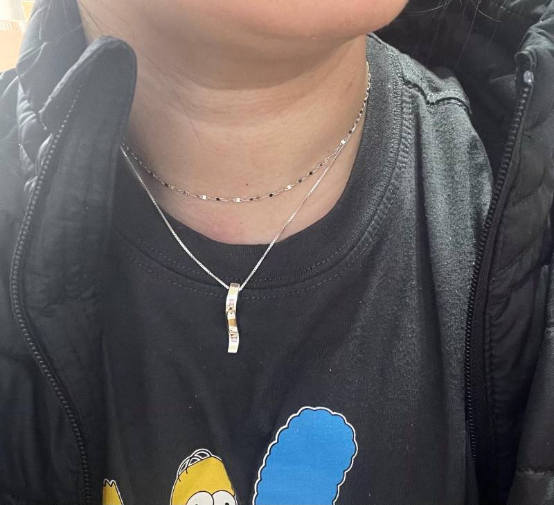 sterling Silber Curved Bar Halskette, Moderne Einfache Jeden Tag Schmuck von GreatJewelry4All