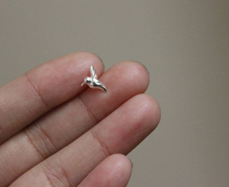 sterling Silber Vogel Knorpel Ohrstecker, Einzel Kleine Knorpel, Gestüt von GreatJewelry4All