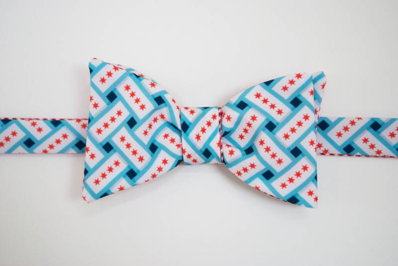 Chicago Flagge Fliege von GreatKnotsDesigns