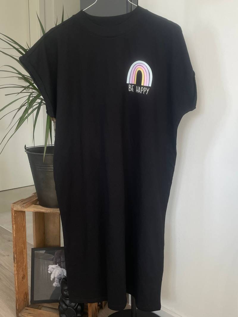 T-Shirt Kleid "Be Happy" von GreatPlots