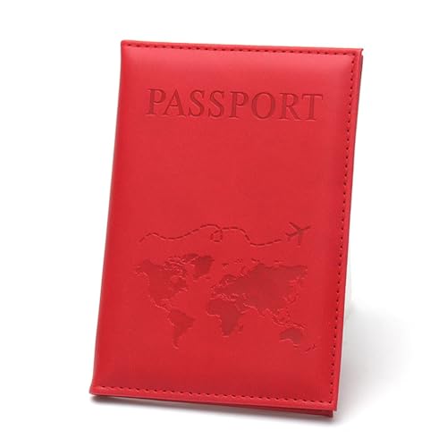 GreatRise 2 Stück PU Leder Reisepasshülle Damen und Herren Personalisiert Reisepass Organizer Reisemappe Passport Cover Kreditkarten Schutzhüllefür Ausweis Reisedokumente Karten Himmelblau von GreatRise