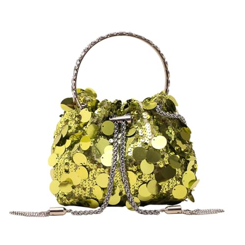 GreatRise Glitzer Handtaschen Damen Pailletten Umhängetasche Elegante Abendtasche Kleine Kettentasche Cross Body Tasche Abend-Clutch Mode Schultertaschen für Hochzeit Abend Party Freizeit Gelb GreatRise Glitzer Handtaschen Damen Pailletten Umhängetasche Elegante Abendtasche Kleine Kettentasche Cross Body Tasche Abend-Clutch Mode Schultertaschen für Hochzeit Abend Party Freizeit Gelb von GreatRise