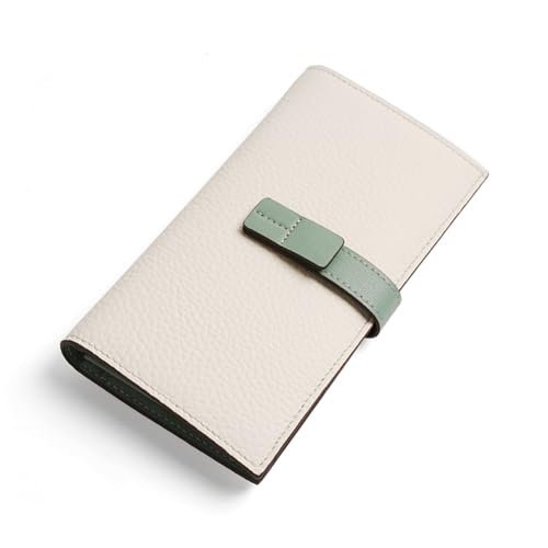 GreatRise Groß Geldbörse Damen im Langformat Große Kapazität Clutch Geldbeutel Echtleder Portemonnaie mit Abnehmbar Handyfach, 23 Kartenfächer, 4 Bargeld Fächer, Reißverschluss Münzfach Gelb von GreatRise