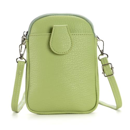 GreatRise Handytasche zum Umhängen PU Leder Handy-Beutel Mini-Tasche Klein Crossbody Schultertasche mit Verstellbar Schultergurt Multifunktion Damen Geldbörse für Karten, Bargeld, Tickets Grün GreatRise Handytasche zum Umhängen PU Leder Handy-Beutel Mini-Tasche Klein Crossbody Schultertasche mit Verstellbar Schultergurt Multifunktion Damen Geldbörse für Karten, Bargeld, Tickets Grün von GreatRise