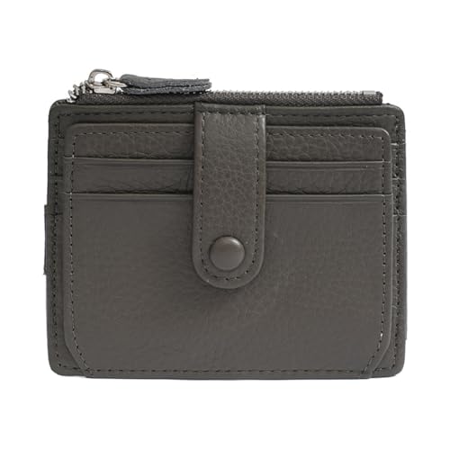 GreatRise Leder Kreditkartenetui Damen Herren Faltbar Geldbörse Leder Geldbeutel Slim Kartenetui Portemonnaie mit 1 Münzfach, 10 Kartenfächer, für Karten Geldscheine Schlüssel Münzen Dunkelgrau GreatRise Leder Kreditkartenetui Damen Herren Faltbar Geldbörse Leder Geldbeutel Slim Kartenetui Portemonnaie mit 1 Münzfach, 10 Kartenfächer, für Karten Geldscheine Schlüssel Münzen Dunkelgrau von GreatRise