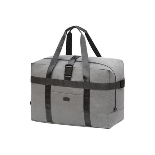 GreatRise Reisetasche wasserdichte Handgepäck Tasche Weekender Übernachtungstasche Faltbare Kabinentasche große Kapazität Urlaubstasche Sporttasche für Frauen & Männer Urlaub Sport Reisen Grau Klein von GreatRise