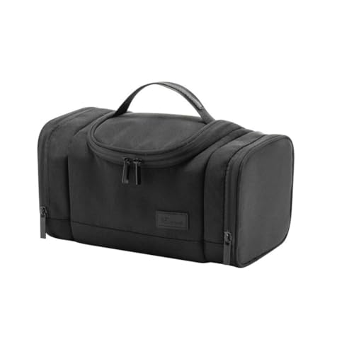 GreatRise Wasserdicht Kosmetiktasche Make-up-Tasche Kulturbeutel Damen Waschtasche Tragen Reise Kulturtasche Handgepäck Waschbeutel Aufbewahrungstaschen mit Griff für Kinder Frauen Mann Schwarz von GreatRise