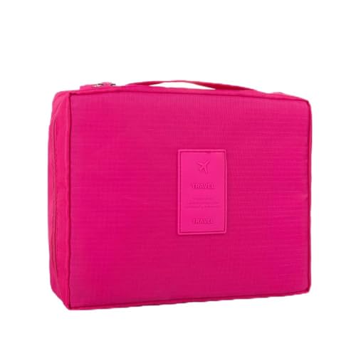 Große Kosmetiktasche Reise Kulturbeutel Portable Kulturtasche Doppelschicht Make Up Tasche wasserdichte Schminktasche Makeup Organizer mit Abnehmbare Fächer für Damen von GreatRise