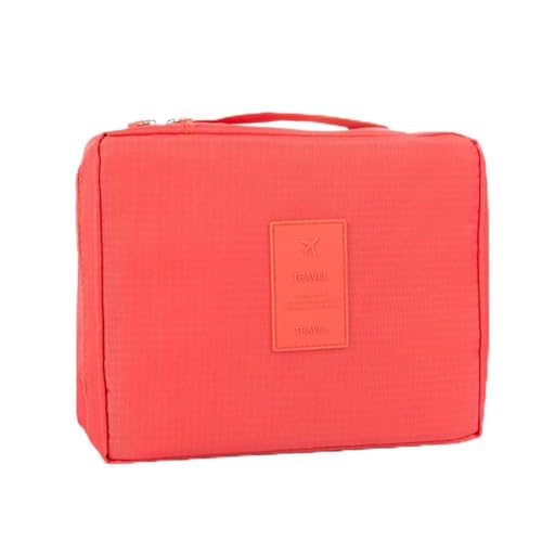 Große Kosmetiktasche Reise Kulturbeutel Portable Kulturtasche Doppelschicht Make Up Tasche wasserdichte Schminktasche Makeup Organizer mit Abnehmbare Fächer für Damen von GreatRise
