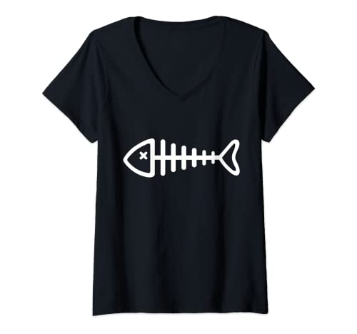 Damen Fishbone T-Shirt T-Shirt mit V-Ausschnitt Damen Fishbone T-Shirt T-Shirt mit V-Ausschnitt von GreatShirts