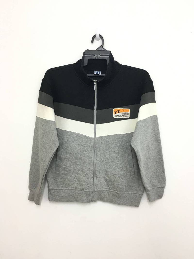 Angebot Hang Ten Sweater Jacke Voller Reißverschluss Surfen Mittlere Größe Schönes Design von GreatVtgApparels