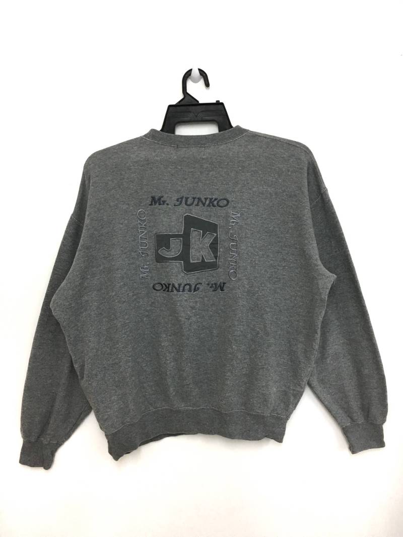 Angebot Vintage 90Er Jahre Mr Junko Junko Koshino Sweatshirt Pullover Mittlere Größe Grau Farbe von GreatVtgApparels