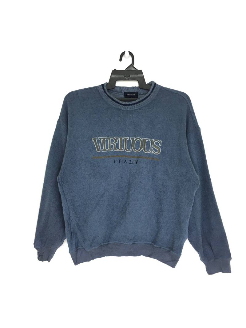Angebot Vintage Virtuous Italien Fleece Sweatshirt Large Size Mit Anhänger von GreatVtgApparels