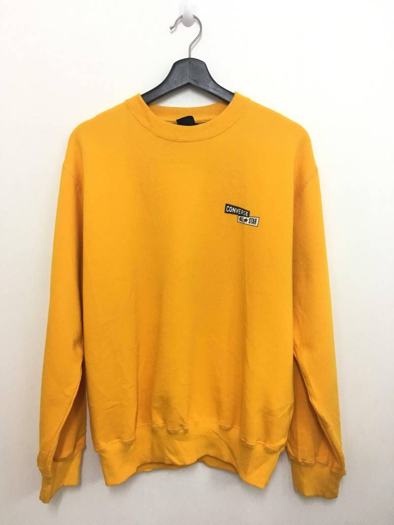 Auf Verkauf Converse All Star Sweatshirt Gelbe Farbe Mittlere Größe von GreatVtgApparels