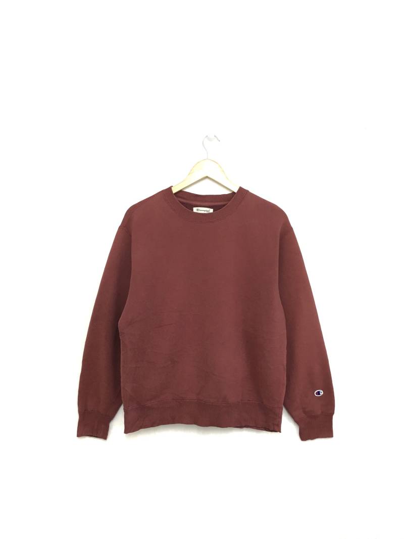 Mega Sale Champion Sweatshirt Pullover Mittlere Größe Weinrot Farbe von GreatVtgApparels