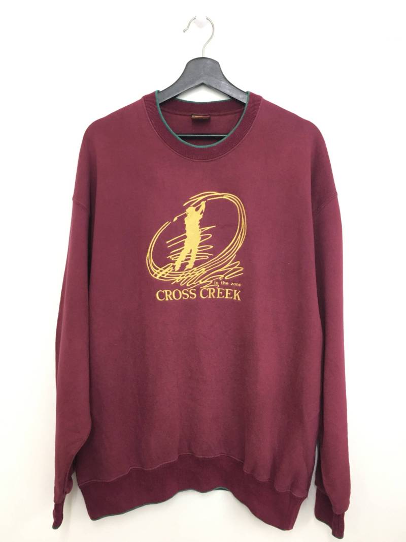 On Sale Vintage Cross Creek Sweatshirt Golf Longsleeve Large Size Auf Tag von GreatVtgApparels