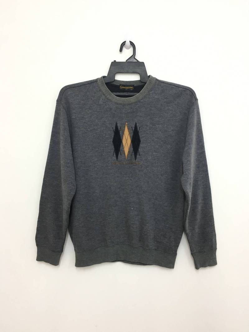 Selten Gianni Valentino Sweatshirt Embroidery Pullover Größe M von GreatVtgApparels