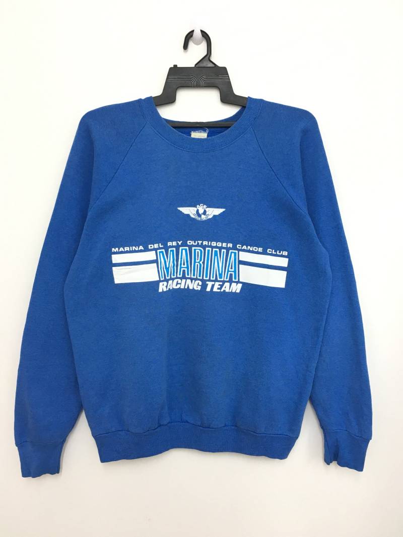 Selten Vintage 80Er 90Er Jahre Marina Racing Team Sweatshirt Jumper Xl Größe Made in Usa Selten Vintage 80Er 90Er Jahre Marina Racing Team Sweatshirt Jumper Xl Größe Made in Usa von GreatVtgApparels