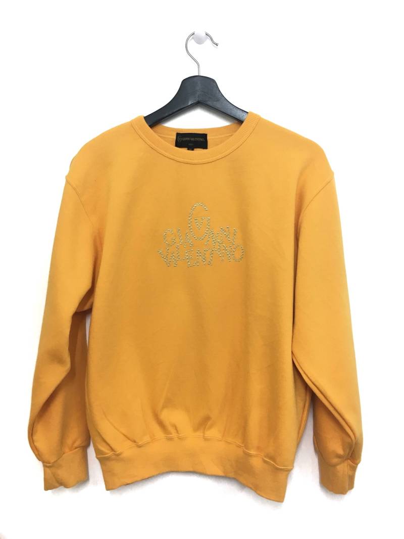Verkauf Gianni Valentino Sweatshirt Spellout Big Logo Mittlere Größe Schönen Zustand von GreatVtgApparels
