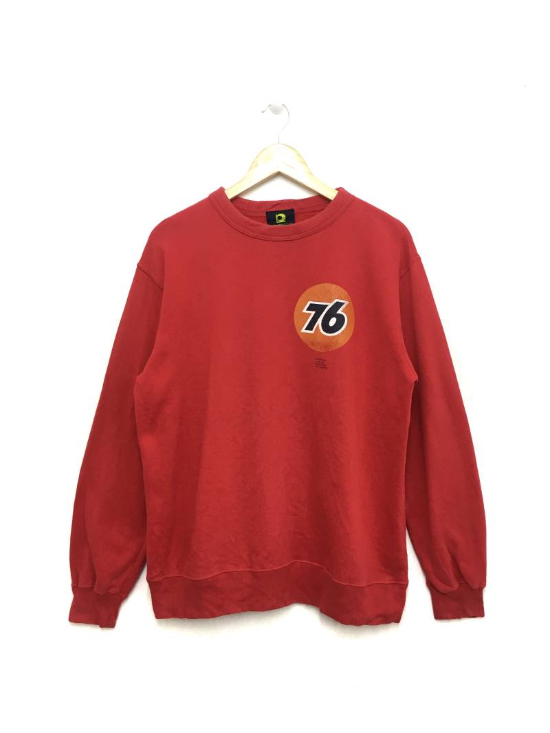 Vintage 76 Schmierstoffe Sweatshirt Racing Kraftstoff Motoröl Street Wear Pullover Mittlere Größe von GreatVtgApparels