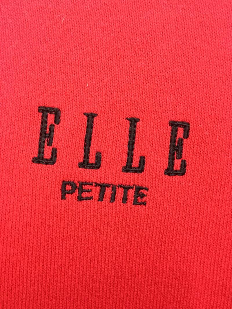 Vintage 90's Elle Sweatshirt Pullover Crewneck Rote Farbe Grösse 150 von GreatVtgApparels