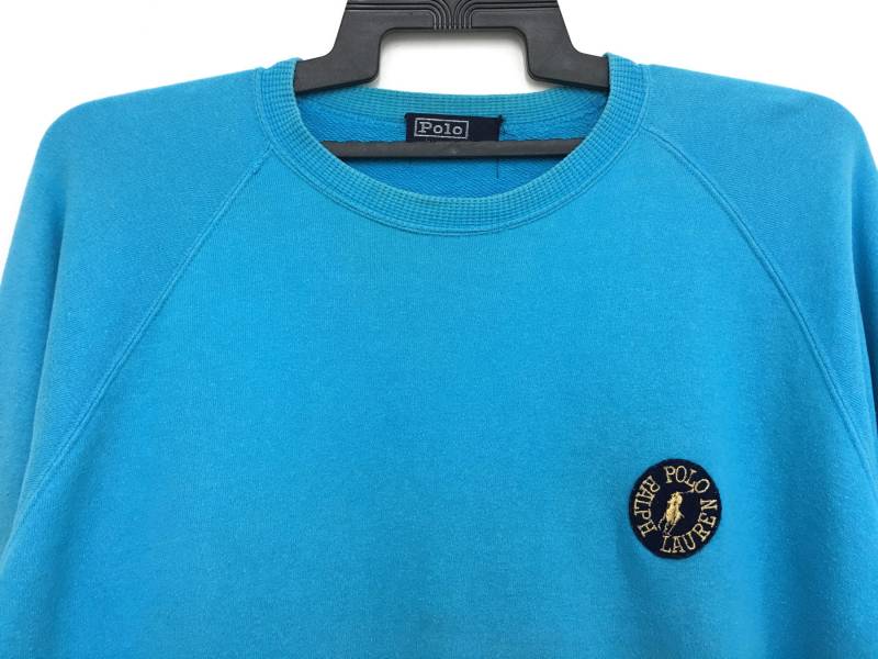 Vintage 90Er Jahre Polo By Ralph Lauren Sweatshirt Pullover Himmelblaue Farbe von GreatVtgApparels