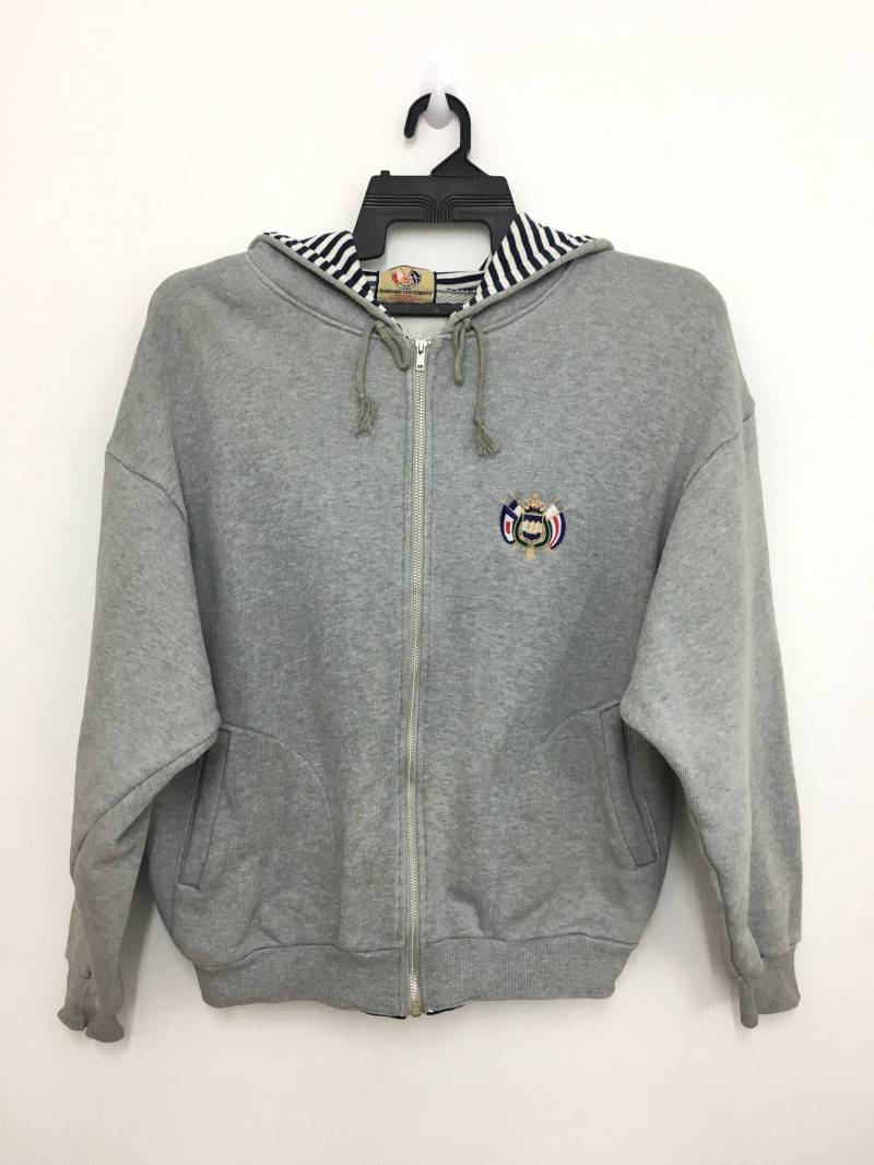 Vintage Harvard Universität Sweatshirt Hoodie Longsleeve Voller Reißverschluss Mittlere Größe Auf Etikett von GreatVtgApparels