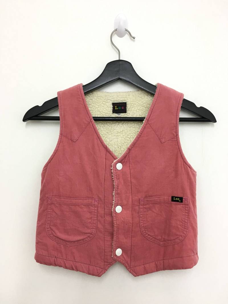 Vintage Lee Weste Cord Unisex Kinder Größe 130 Guter Zustand von GreatVtgApparels