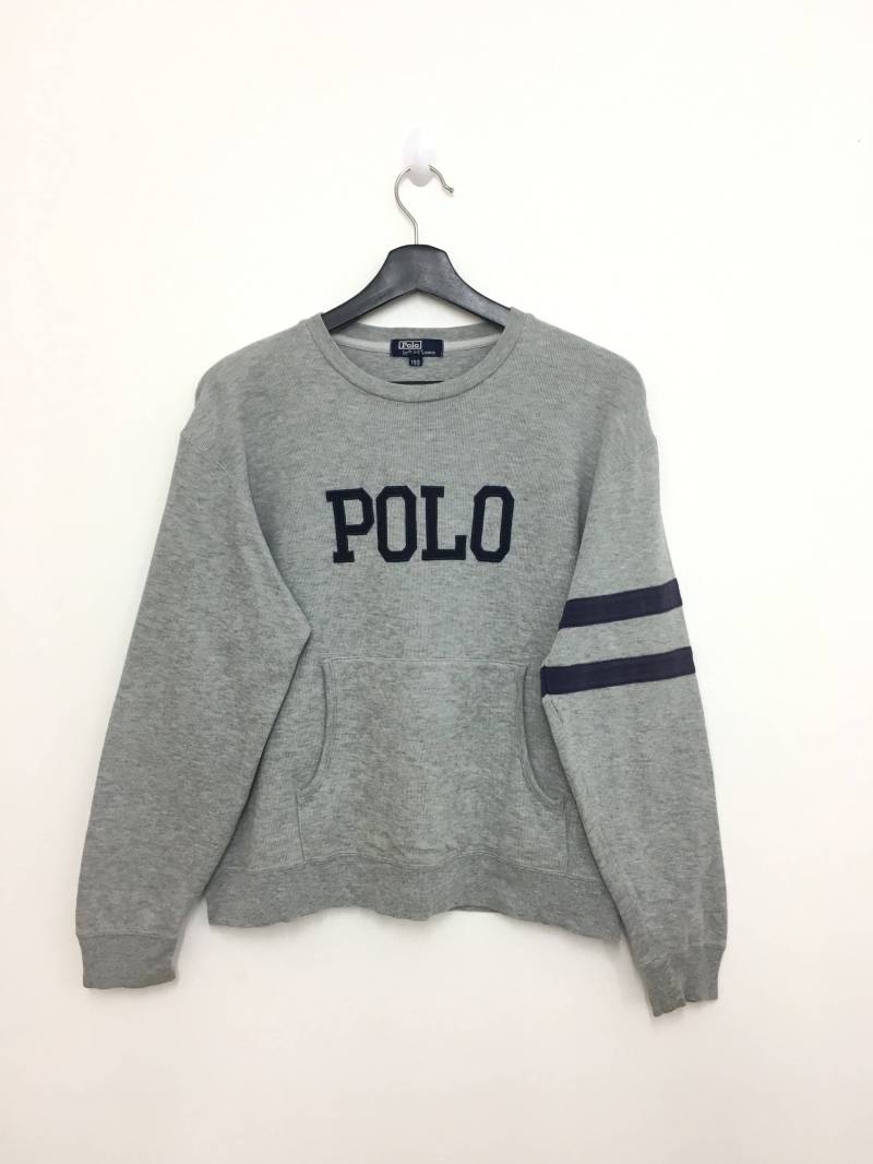 Vintage Polo By Ralph Lauren Spellout Sweatshirt Pullover Größe 150 von GreatVtgApparels