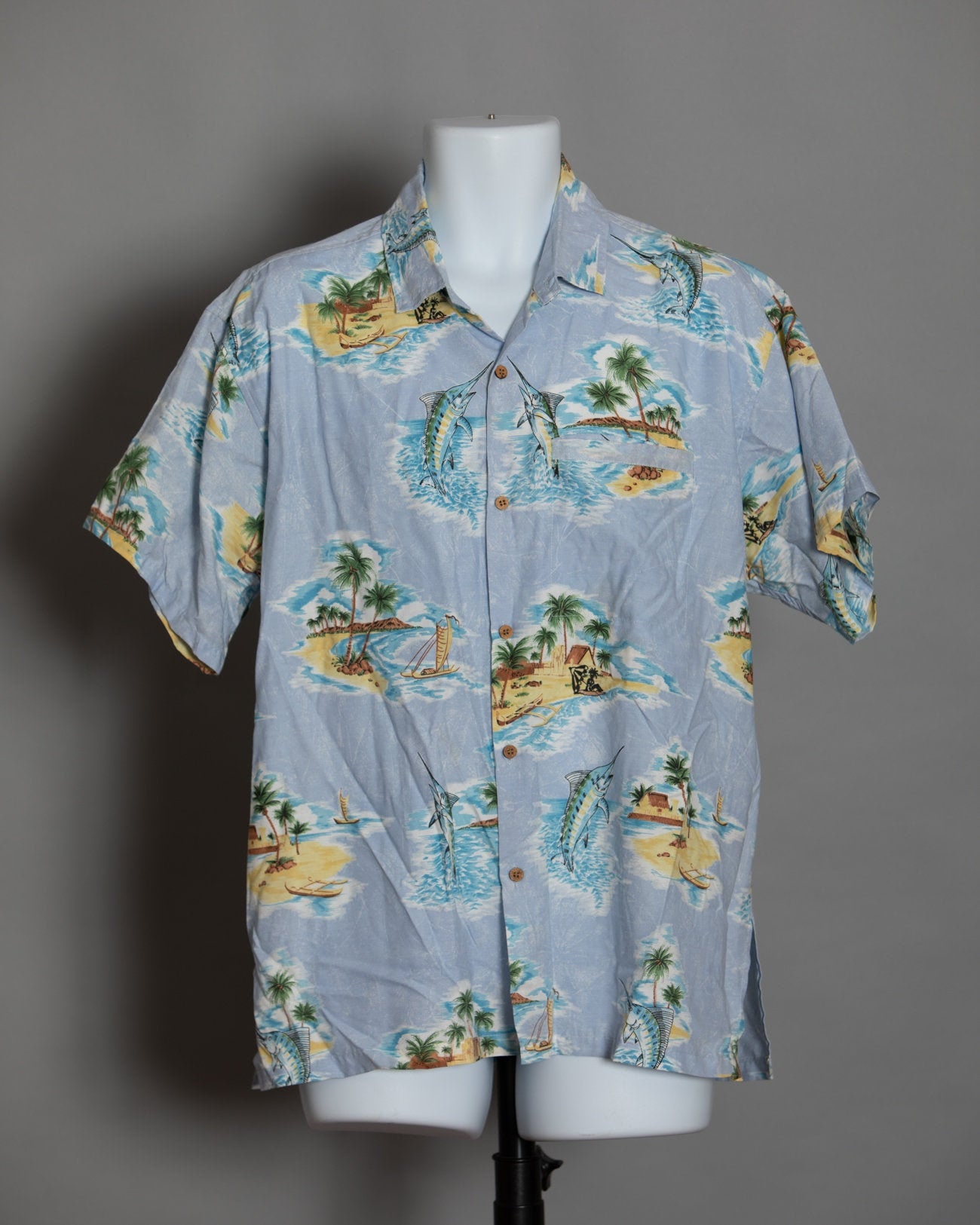 90Er Hawaii Shirt Palmen Marlin - Rima L von GreatWhiteVintage