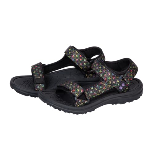 GreaterGood Walking Paws Fluss-Sandalen, leicht, EVA, verstellbare Wasserschuhe, strukturierte Innensohle, Tierdruck-Design für Damen, Neon Grid Paws, 36 EU GreaterGood Walking Paws Fluss-Sandalen, leicht, EVA, verstellbare Wasserschuhe, strukturierte Innensohle, Tierdruck-Design für Damen, Neon Grid Paws, 36 EU von GreaterGood