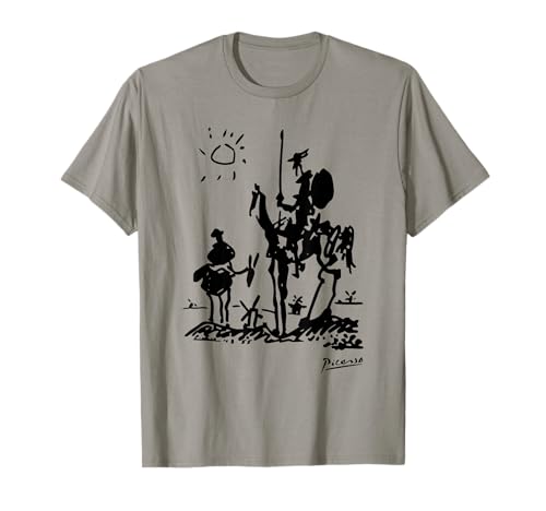 Greatest Masterpieces Painters - Herren, Unisex Kinder - Grau - Klein - T-Shirt - Kurzarm - Klassisch - Kunst - Don Quijote-Muster Greatest Masterpieces Painters - Herren, Unisex Kinder - Grau - Klein - T-Shirt - Kurzarm - Klassisch - Kunst - Don Quijote-Muster von Greatest Masterpieces Painters