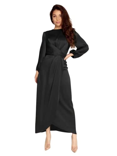 Greatfool Abaya Damen Muslim Abaya Satin Typ Jilbeb Muslimische Frau Abaya kann als Kaftan Frau oder Djellaba getragen werden - XXL von Greatfool