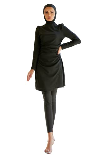 Greatfool Burkini Damen Muslim - muslimische Badeanzug Damen 3-teilig mit bescheidener und vollständiger Bedeckung - Burkini Damen - borkini mit Hijab - 3XL von Greatfool